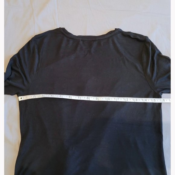 Babaton Twist Front Long Sleeve Rayon Top (Size XS, black) - Picture 6 of 10